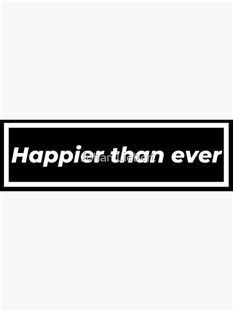 "Billie Eilish Happier Than Ever" Sticker for Sale by VirtuaWaves | Redbubble