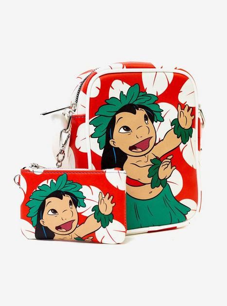 Disney Lilo & Stitch Lilo Hula Pose and Dress Print Crossbody Bag and ...