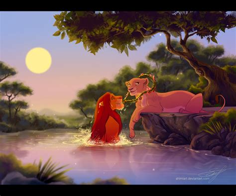 Flowers for the Queen - Simba/Nala for PhoenixHBA | Lion king pictures, Lion king art, Lion king ...