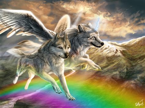 Wolf With Wings Wallpapers - Wallpaper Cave