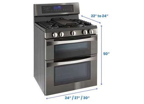 Double Oven Dimensions (Standard & Top Brand Sizes)