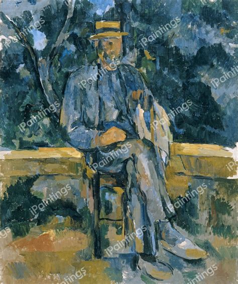 Portrait of a Peasant Painting by Paul Cezanne Reproduction ...