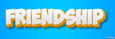 Friendship Text Effect and Logo Design Word