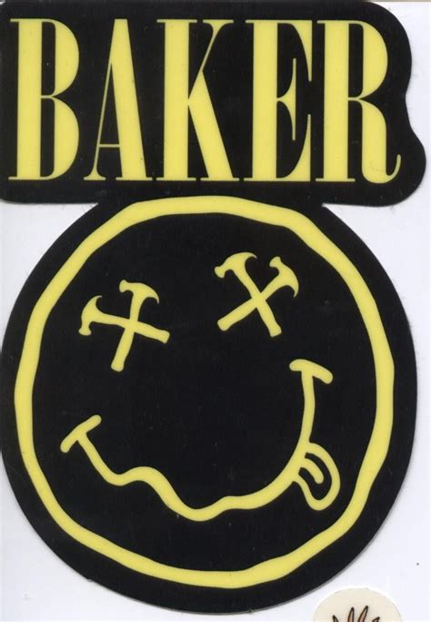 Baker Skateboards Jim Greco Sticker Nirvana | Baker skateboards, Skate stickers, Skateboard logo
