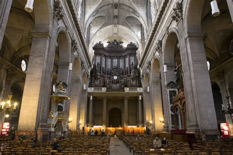 Eglise Saint Sulpice, Paris, France Editorial Stock Image - Image of ...