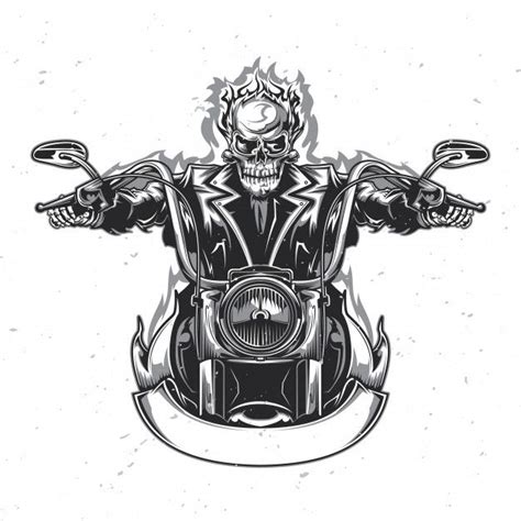 Skeleton Riding On The Motorcycle. | Harley davidson artwork, Biker ...