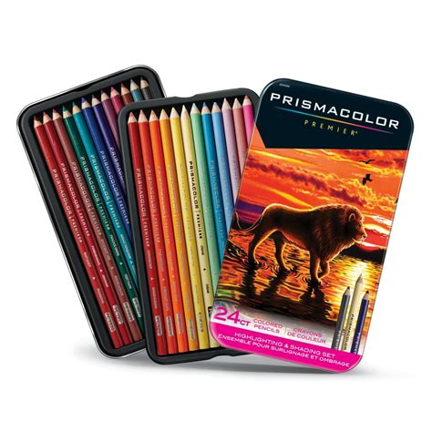 Prismacolor Premier Thick Core Colored Pencil Set, 24-Pencil Set ...