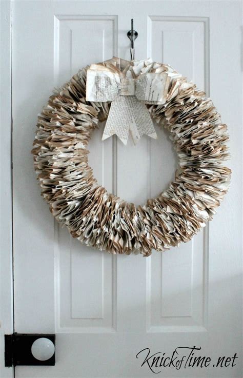 Book Page Wreath - Knick of Time