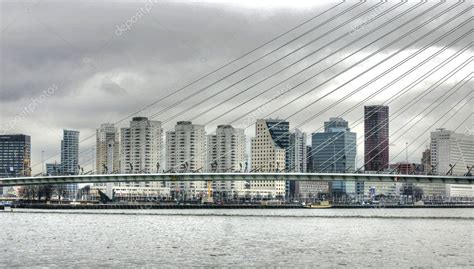 Erasmusbridge (Rotterdam, The Netherland – Stock Editorial Photo © scrabble #2486614