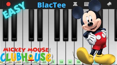 Mickey Mouse Clubhouse Theme Song - Easy Piano Tutorial - YouTube