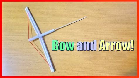 How to Make a Paper Bow and Arrow - Easy Paper Bow and Arrow - YouTube