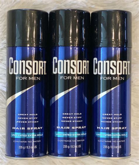 3 Consort for Men Hair Spray Unscented Extra Hold 8.3 Oz EA for sale online | eBay