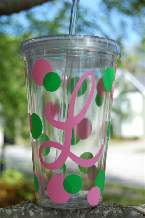 Personalized Acrylic Cup with Straw by lucindajayneboutique | Acrylic ...