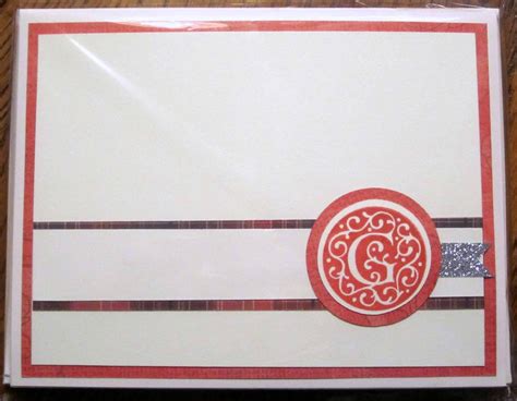 Clearly from the Heart: Monogram Note Cards