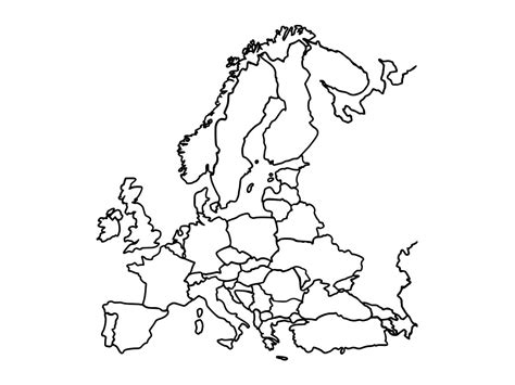 Europe Outline SVG, Europe SVG, Europe Map SVG, Europe Clipart, Europe Files for Cricut, Europe ...