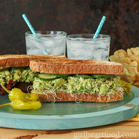 Tuna Avocado Sandwich | Girl Heart Food®