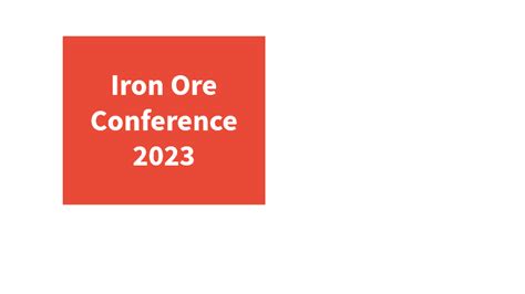 Hatch on LinkedIn: Iron Ore Conference 2023