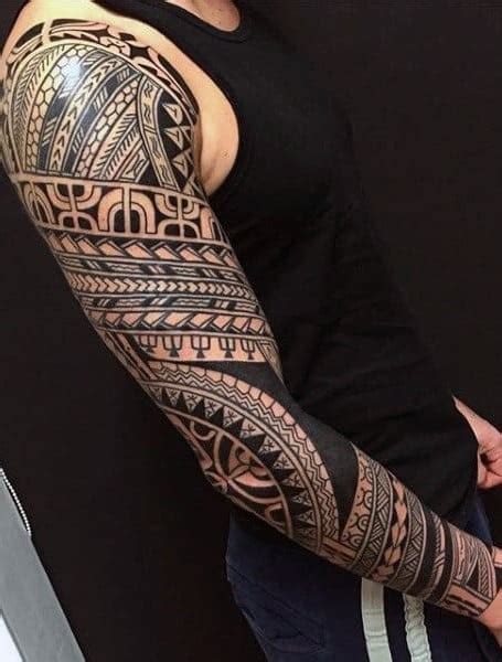 African Tribal Tattoos Sleeve