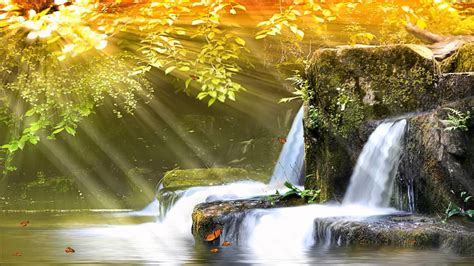 Zoom background waterfall - positivejes