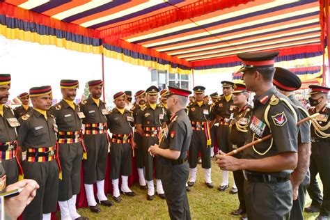 10 Motivational Pictures Of COAS Presenting President’s Colours To Units Of The Dogra Regiment