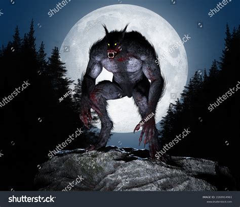 3d Illustration Werewolf Dogman Cryptid Stood Stock Illustration 2269914961 | Shutterstock