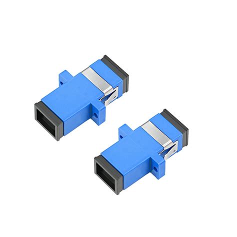 SC to SC Fiber Coupler Flange Type Fiber Optical Adapter Connector Singlemode/Multimode 2 Pcs ...