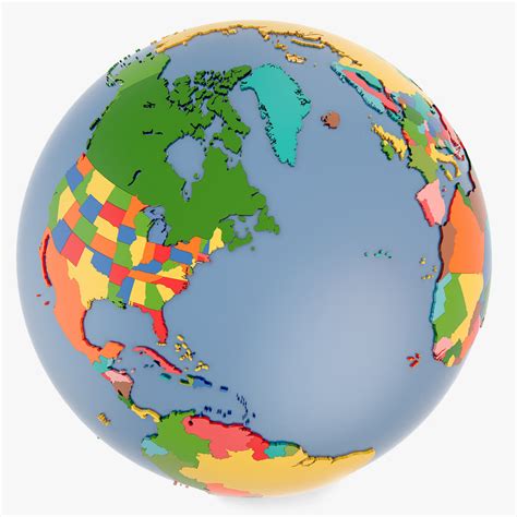 Globe World Map 3d Model - Hayley Drumwright