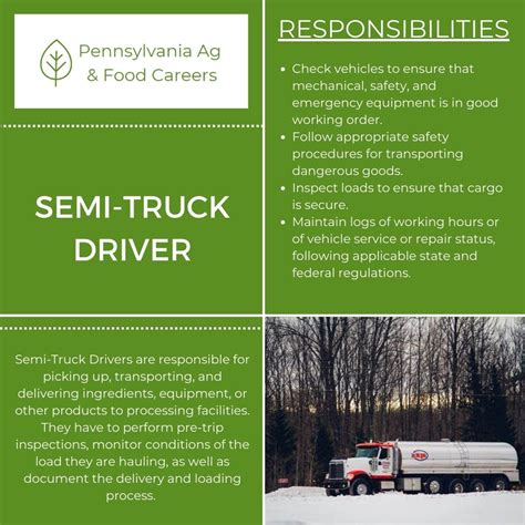 Truck Driver - AG AND FOOD CAREERS IN PA