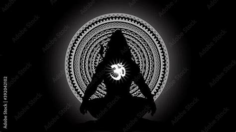 Download Lord mahadev motion graphic trendy silhouette design with om ...