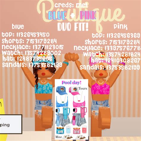 matching pink and blue beach berry ave code! | Coding for kids, Bff matching, Bff matching outfits