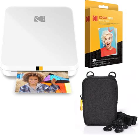 Kodak Step Slim Instant Mobile Photo Printer – Kit: 20 Pack Zink Paper ...