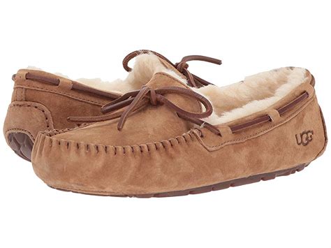 UGG Dakota (Chestnut) Women's Moccasin Shoes | Slippers.com - Shop Comfy