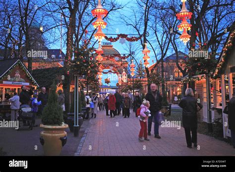 Copenhagen, Tivoli Christmas Market Stock Photo - Alamy