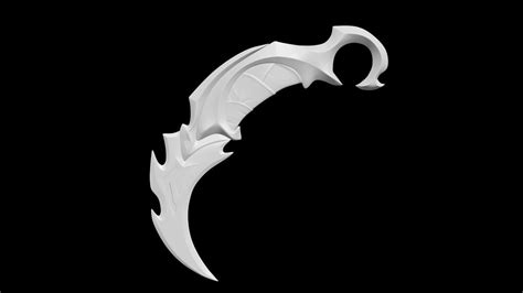 Reaver Karambit Valorant Knife D Model D Printable Cgtrader | My XXX Hot Girl