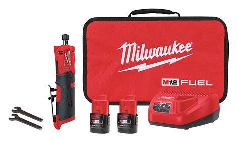 MILWAUKEE Cordless Die Grinder, Battery Included, 12.0 V V, Straight ...