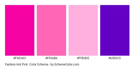 Fashion Hot Pink Color Scheme » Pink » SchemeColor.com