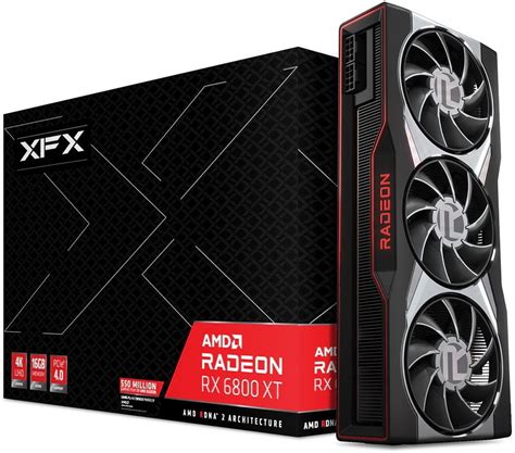 XFX Radeon RX 6800 XT RX-68TMATFD8 16GB GDDR6 256-bit PCI-E 4.0 Desktop ...