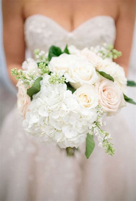 22 Gorgeous Hydrangea Wedding Bouquets | White bridal bouquet ...