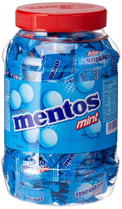 Buy Mentos Mint Flavour Chewy Candy Wrapped In Jar, 200 Pieces Online at desertcartINDIA