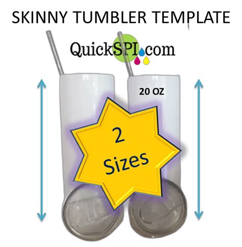 20 oz. Skinny Tumbler Template – Sublimation for Beginners