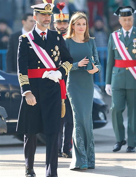 King Felipe and Queen Letizia attends the 2015 Pascua Militar