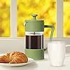 Oggi French Press Coffee Maker (12oz)- Borosilicate Glass, Coffee Press ...