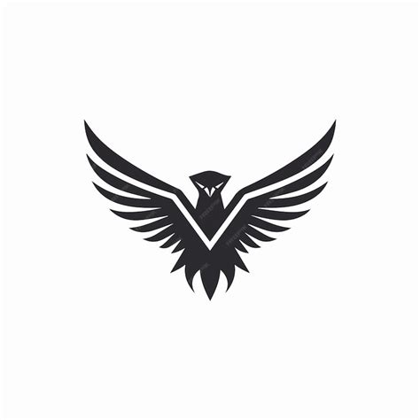 Premium Vector | Black phoenix silhouette logo with negative white ...