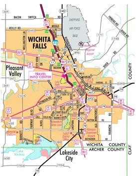 Wichita Falls Map | Texas, U.S. | Discover Wichita Falls with Detailed Maps