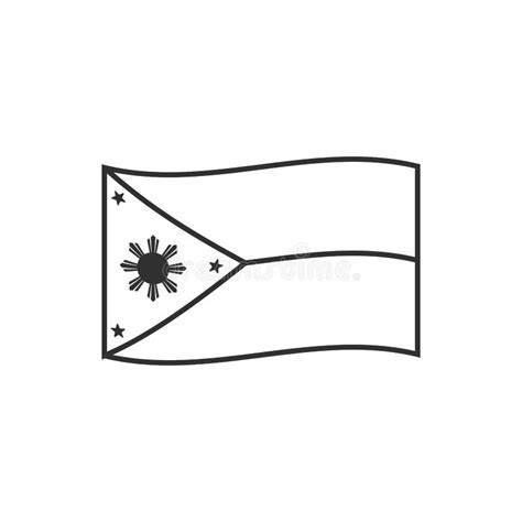 Philippines Flag Outline