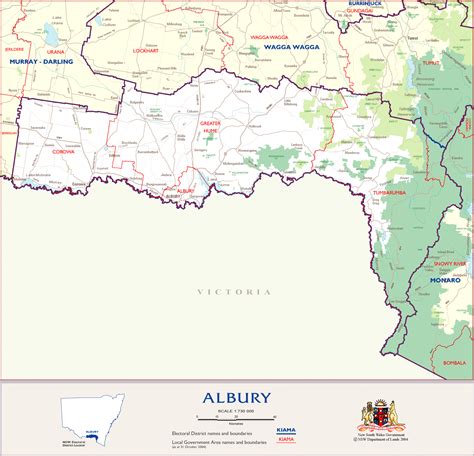 City Map of Albury - Mapsof.Net