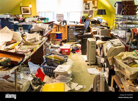 Messy Home Office, USA Stock Photo: 72586849 - Alamy