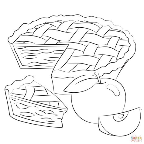 Apple Pie coloring page | Free Printable Coloring Pages