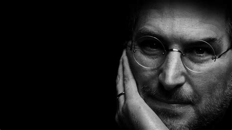 Steve Jobs Black Wallpaper