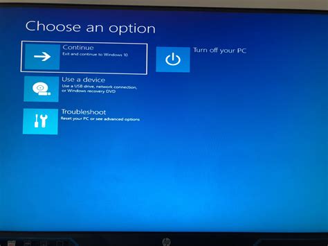 "Choose an option" blue screen at Windows 10 startup - Microsoft Community